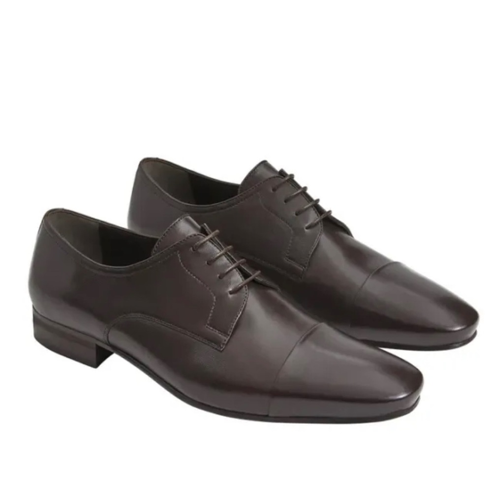Bruno Magli Martico Cap Toe Derby Lace Up Dark Brown dress shoes sz 11M